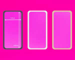 Mesh, pink colored phone backgrounds kit.