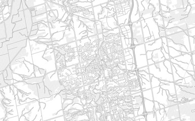 Newmarket, Ontario, Canada, bright outlined vector map