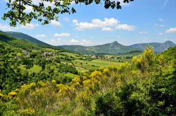 typical middle italy hill landscape