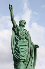Statue of Neron in Anzio, Italy