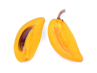 Canistel isolated on white background