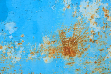 old rusty blue zinc grunge texture background