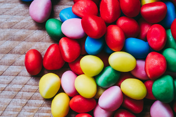 Arrière plan bonbons de couleur vive