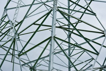 Fototapeta premium high voltage pole, high voltage pole from Thailand country