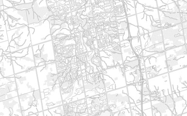 Fototapeta na wymiar Aurora, Ontario, Canada, bright outlined vector map
