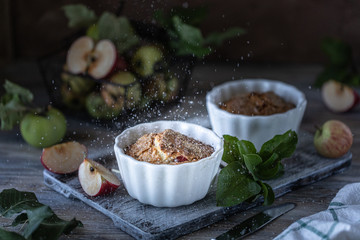 Homemade Organic Apple Pie Dessert Ready to Eat.