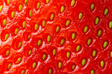 Mcaro picture of strawberry surface nature texture background