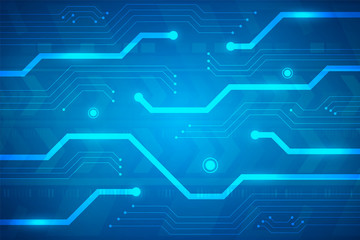 Microchip Technology Background, blue circuit board pattern