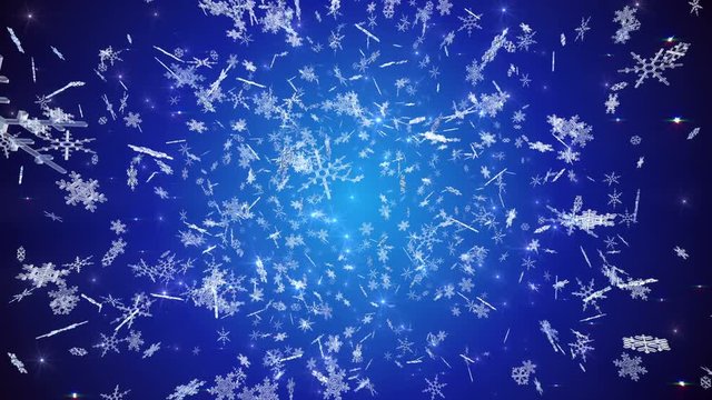 Snow Crystals Snowflake winter background