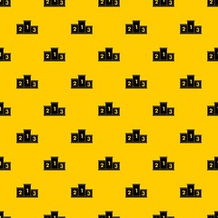 Podium winners pattern seamless vector repeat geometric yellow for any design