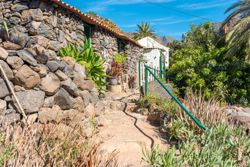 Finca and holiday home in the village El Guro in the Valle Gran Rey on La Gomera