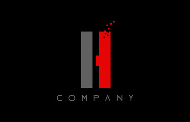 alphabet letter H logo company icon design