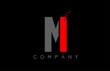 alphabet letter M logo company icon design