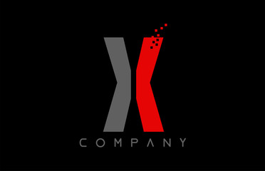 alphabet letter X logo company icon design