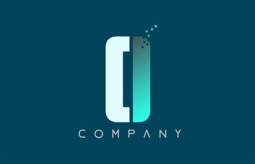 alphabet letter O logo company icon design