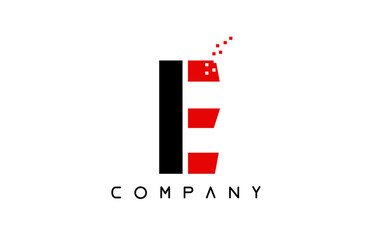 alphabet letter E logo company icon design