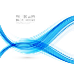 Abstract creative stylish blue wave background