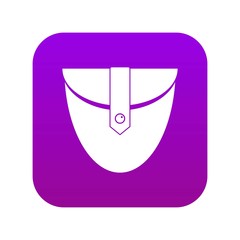 Small pocket patch icon digital purple for any design isolated on white vector illustration