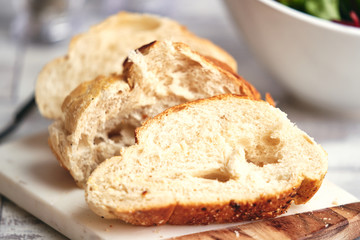 Fresh sliced bread