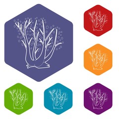 Tree icon. Outline illustration of tree vector icon for web