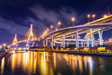Fototapeta na wymiar Bhumibol Bridge in Thailand.