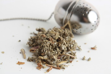 Infusion of raspberry leaf, recommended for pregnant women