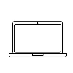laptop computer portable device icon