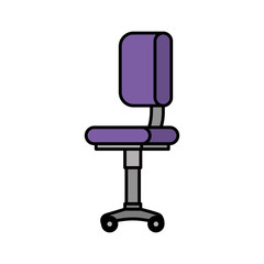 office chair equipment isolated icon
