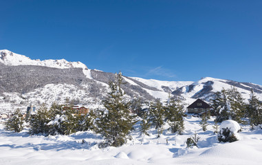 Landscapes of San Carlos de Variloche, winter season.