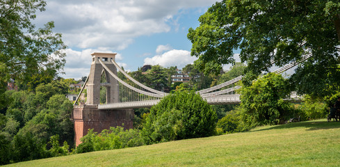 Clifton Suspension Bridge spanning the River Avon, Bristol, United Kingdom