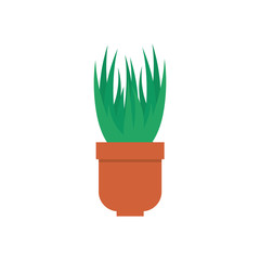 houseplant in pot natural icon