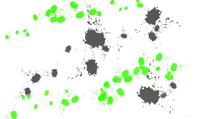 set of colorful splashes