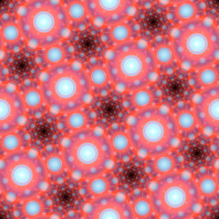 Seamless color fractal pattern background tile