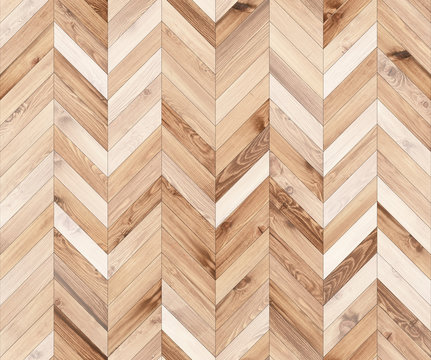Chevron natural parquet seamless floor texture