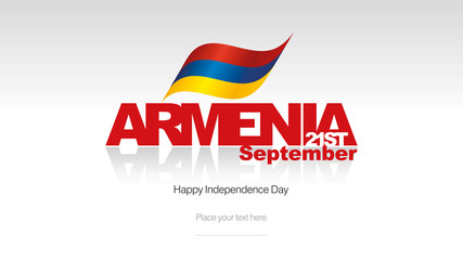 Armenia Independence Day flag logo icon banner