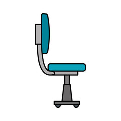 office chair equipment isolated icon