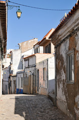 narrow street in old town