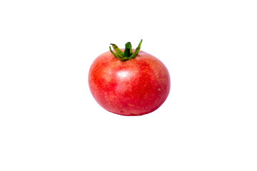 ripe tomato fruit on a white background