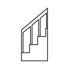 house stairs steps isolated icon