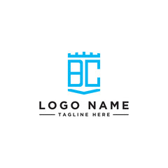 logo design inspiration for companies from the initial letters of the BC logo icon. -Vector