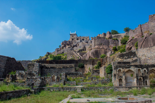 The Amazing landscape of the historic Golconda, Hyderabad, India