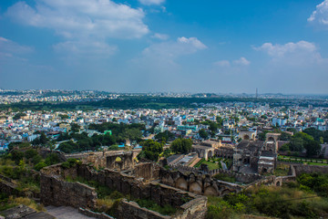 The Amazing landscape of the historic Golconda, Hyderabad, India