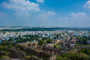 The Amazing landscape of the historic Golconda, Hyderabad, India
