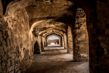 Fototapeta premium The Amazing landscape of the historic Golconda, Hyderabad, India