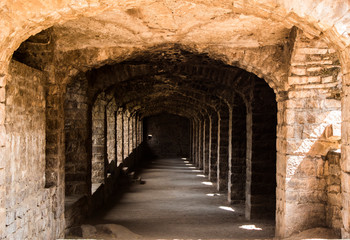 Obraz premium The Amazing landscape of the historic Golconda, Hyderabad, India