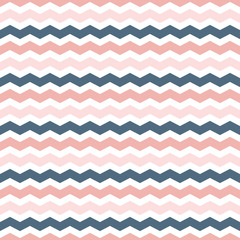 Seamless pattern with green and pink chevron