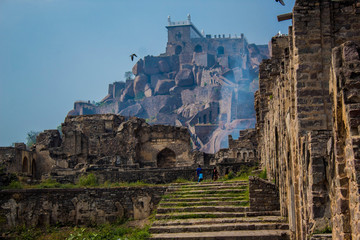 The Amazing landscape of the historic Golconda, Hyderabad, India