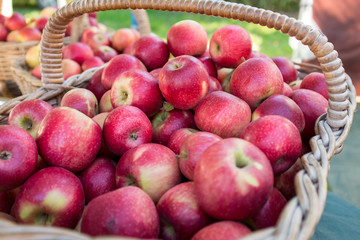 Red apples at a farmers market, Australia