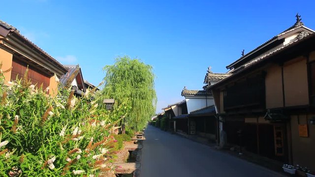 Street in old Japanese town,  Tomi,  Nagano&nbsp;Prefecture,  Japan