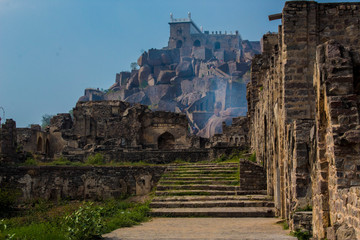 The Amazing landscape of the historic Golconda, Hyderabad, India